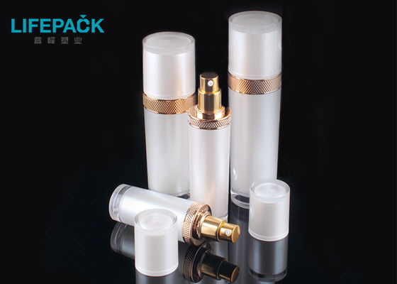 Customized Inner Painting Cosmetic Pump Bottle Fancy High End Korean Style