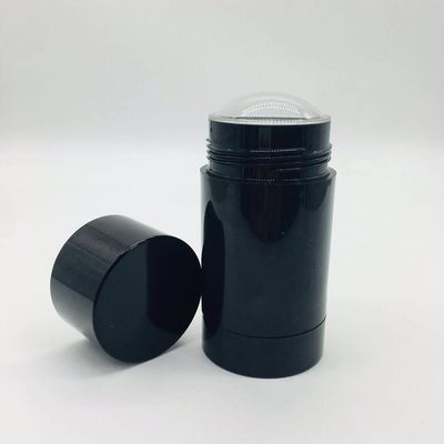 Twist Up Cylinder Empty Plastic Cosmetic Container 75ml Deodorant Stick Containers