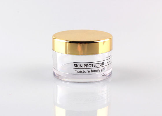 50g는 PE 물자 뚜껑 φ63mmx42mm 크기를 가진 유리제 둥근 화장용 단지를 맑게 합니다