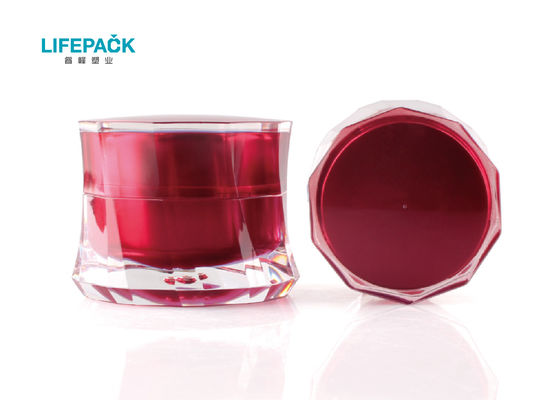 공상 치마를 가진 아크릴 겹켜 빈 크림 단지 50g는 작풍을 형성했습니다